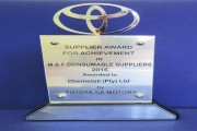 Chemetall receives award from Toyota South Africa Motors
